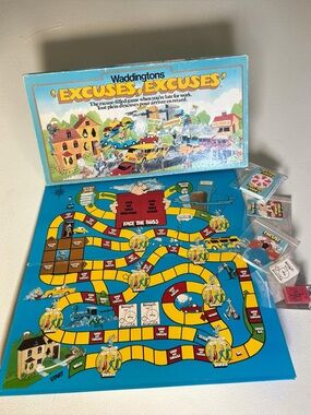 Vintage Waddingtons Excuses Excuses Board Game Complete 1981 Canada
